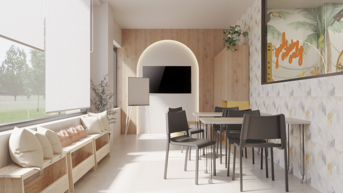 diseño centro formacion. Interiorismo comercial