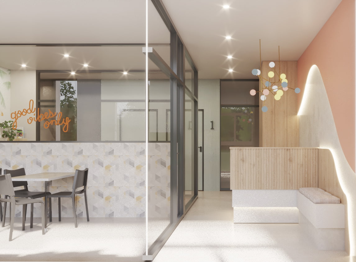 diseño recepcion. Interiorismo empresas